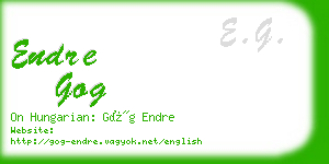 endre gog business card